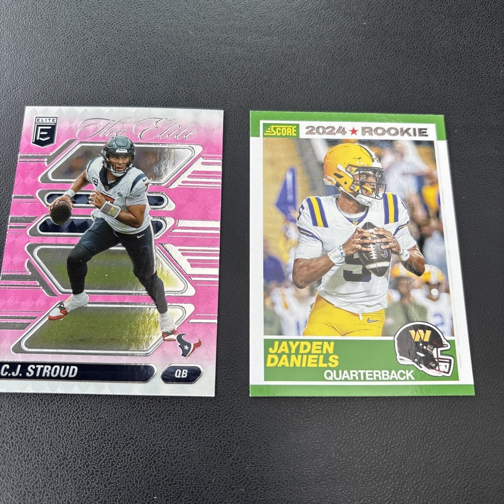 Jayden Daniels 2024 Rookie And CJ Stroud Elite Pink‎